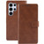 Samsung Galaxy S24 Ultra 5G GOOSPERY BLUE MOON Crazy Horse Texture Leather Phone Case - Brown