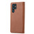 Samsung Galaxy S24 Ultra 5G Knead Skin Texture Flip Leather Phone Case - Brown