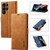 Samsung Galaxy S24 Ultra 5G LC.IMEEKE Strong Magnetism Microfiber Leather Phone Case - Brown