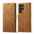 Samsung Galaxy S24 Ultra 5G LC.IMEEKE Strong Magnetism Microfiber Leather Phone Case - Brown