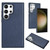 Samsung Galaxy S24 Ultra 5G Leather Texture Full Coverage Phone Case - Blue