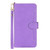 Samsung Galaxy S24 Ultra 5G Litchi Texture Zipper Leather Phone Case - Purple