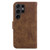Samsung Galaxy S24 Ultra 5G Little Tiger Embossed Leather Phone Case - Brown