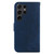 Samsung Galaxy S24 Ultra 5G Little Tiger Embossed Leather Phone Case - Dark Blue