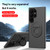 Samsung Galaxy S24 Ultra 5G Magsafe Hidden Fold Holder Full Coverage Shockproof Phone Case - Black