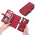 Samsung Galaxy S24 Ultra 5G Multi-functional Zipper Wallet Leather Phone Case - Red