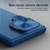 Samsung Galaxy S24 Ultra 5G NILLKIN Black Mirror Prop CD Texture Mirror Phone Case - Blue