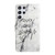 Samsung Galaxy S24 Ultra 5G Oil Embossed 3D Drawing Leather Phone Case - Words Marble