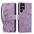 Samsung Galaxy S24 Ultra 5G Orchid Butterfly Embossed Leather Phone Case - Purple