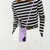 Samsung Galaxy S24 Ultra 5G Organ Card Bag Ring Holder Phone Case with Long Lanyard - Purple