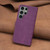 Samsung Galaxy S24 Ultra 5G Plaid Embossed Leather Phone Case - Purple