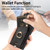 Samsung Galaxy S24 Ultra 5G Retro Skin-feel Ring Card Bag Phone Case with Hang Loop - Black