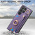 Samsung Galaxy S24 Ultra 5G Retro Skin-feel Ring Card Bag Phone Case with Hang Loop - Purple