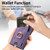 Samsung Galaxy S24 Ultra 5G Retro Skin-feel Ring Card Bag Phone Case with Hang Loop - Purple