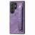 Samsung Galaxy S24 Ultra 5G Retro Wristband Holder Leather Back Phone Case - Purple