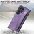 Samsung Galaxy S24 Ultra 5G Retro Wristband Holder Leather Back Phone Case - Purple