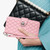 Samsung Galaxy S24 Ultra 5G Rhombic Texture Flip Leather Phone Case with Lanyard - Pink