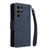 Samsung Galaxy S24 Ultra 5G Rivet Buckle 9 Cards 3-Fold Wallet Leather Phone Case - Blue Samsung Galaxy S24 Ultra 5G Rivet Buckle 9 Cards 3-Fold Wallet Leather Phone Case - Blue
