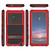 Samsung Galaxy S24 Ultra 5G R-JUST Life Waterproof Dustproof Shockproof Holder Phone Case - Red