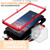 Samsung Galaxy S24 Ultra 5G R-JUST Sliding Camera Life Waterproof Holder Phone Case - Red