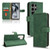Samsung Galaxy S24 Ultra 5G Skin Feel Magnetic Flip Leather Phone Case - Green