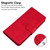 Samsung Galaxy S24 Ultra 5G Skin Feel Pure Color Flip Leather Phone Case - Red