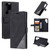 Samsung Galaxy S24 Ultra 5G Skin Feel Splicing Horizontal Flip Leather Phone Case - Black