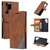 Samsung Galaxy S24 Ultra 5G Skin Feel Splicing Horizontal Flip Leather Phone Case - Brown