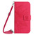 Samsung Galaxy S24 Ultra 5G Skin Feel Sun Flower Embossed Flip Leather Phone Case with Lanyard - Rose Red