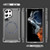 Samsung Galaxy S24 Ultra 5G Skin Feel TPU + PC MagSafe Magnetic Phone Case - Transparent Black