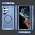 Samsung Galaxy S24 Ultra 5G Skin Feel TPU + PC MagSafe Magnetic Phone Case - Transparent Blue