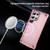 Samsung Galaxy S24 Ultra 5G Skin Feel TPU + PC MagSafe Magnetic Phone Case - Transparent Pink