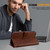 Samsung Galaxy S24 Ultra 5G Skin Feeling Oil Leather Texture PU + TPU Phone Case - Brown