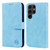 Samsung Galaxy S24 Ultra 5G Skin Feeling Oil Leather Texture PU + TPU Phone Case - Light Blue