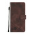 Samsung Galaxy S24 Ultra 5G Skin-feel Embossed Leather Phone Case - Brown