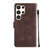 Samsung Galaxy S24 Ultra 5G Skin-feel Embossed Leather Phone Case - Brown