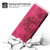 Samsung Galaxy S24 Ultra 5G Skin-feel Flowers Embossed Wallet Leather Phone Case - Wine Red