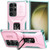 Samsung Galaxy S24 Ultra 5G Sliding Camshield Holder Phone Case - Pink + Grey Green Samsung Galaxy S24 Ultra 5G Sliding Camshield Holder Phone Case - Pink + Grey Green
