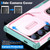 Samsung Galaxy S24 Ultra 5G Sliding Camshield Holder Phone Case - Pink + Grey Green Samsung Galaxy S24 Ultra 5G Sliding Camshield Holder Phone Case - Pink + Grey Green