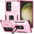 Samsung Galaxy S24 Ultra 5G Sliding Camshield Holder Phone Case - Pink + Rose Red Samsung Galaxy S24 Ultra 5G Sliding Camshield Holder Phone Case - Pink + Rose Red