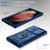 Samsung Galaxy S24 Ultra 5G Sliding Camshield TPU + PC Phone Case with Holder - Navy Blue