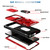 Samsung Galaxy S24 Ultra 5G Sliding Camshield TPU + PC Phone Case with Holder - Red+Black