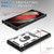 Samsung Galaxy S24 Ultra 5G Sliding Camshield TPU + PC Phone Case with Holder - White+Black