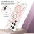 Samsung Galaxy S24 Ultra 5G Splicing Marble Flower IMD TPU Phone Case Ring Holder - Pink White