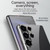 Samsung Galaxy S24 Ultra 5G SULADA Electroplating TPU Transparent Phone Case - Blue