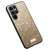 Samsung Galaxy S24 Ultra 5G SULADA Glittery TPU + Handmade Leather Phone Case - Gold