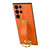 Samsung Galaxy S24 Ultra 5G SULADA PC + Leather Texture Skin Feel Shockproof Phone Case - Orange