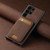 Samsung Galaxy S24 Ultra 5G Suteni H02 Litchi Leather Card Wallet Stand Back Phone Case - Brown