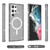 Samsung Galaxy S24 Ultra 5G Terminator Style Glitter Powder MagSafe Magnetic Phone Case - Black