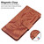 Samsung Galaxy S24 Ultra 5G Tiger Embossing Pattern Flip Leather Phone Case - Brown